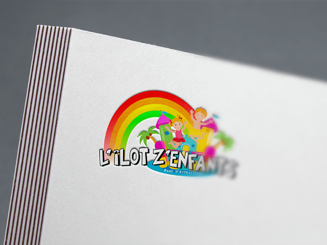 Logo L'ilot z'enfants 36 réalisé par Nexphasis informatique