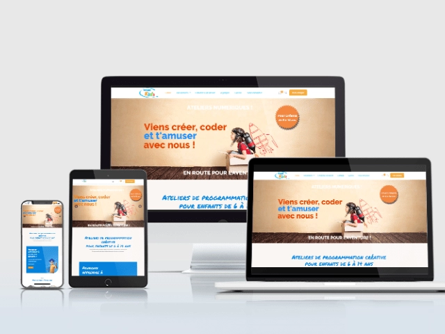 Mockup Site Internet Technokids